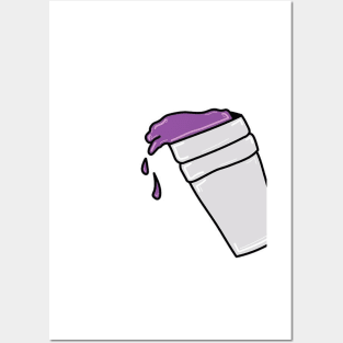 Lean'nn with da double cup of purple drank! Dirty Sprite! Posters and Art